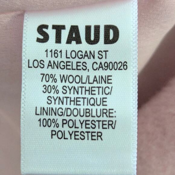 NEW NWT STAUD Sanza Coat in Pink Sorbet - Picture 7 of 7